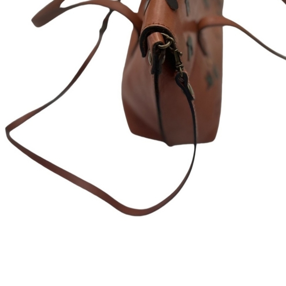 PATRICIA NASH ASTI SATCHEL DIP DYE APPLIQUE TAN - Picture 3 of 12